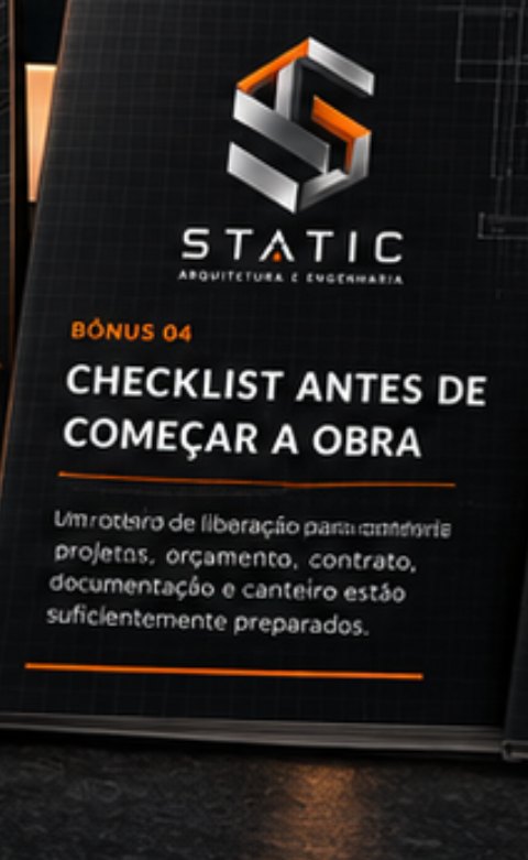 Capa real do Checklist Antes de Começar a Obra